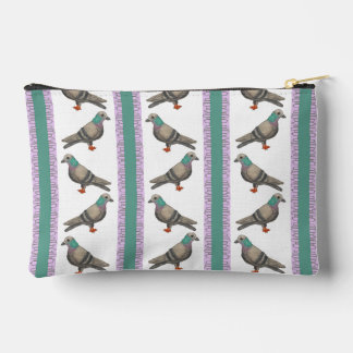 À Accessoires Pochette de Zipper Stripe Pigeon