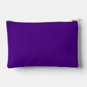 À Accessoires Pochette de Zipper Violet Élégante (Verso)