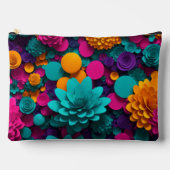 À Accessoires Pochette d'oeuvre d'art abstraite multicolore (Recto)