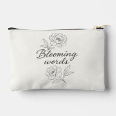 À Accessoires Pochette Fleurie "Blooming Words" (Verso)