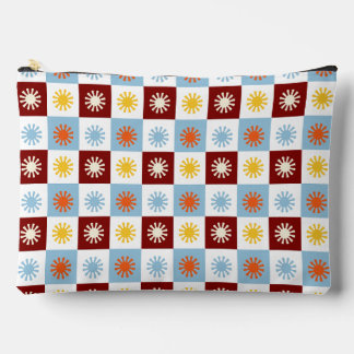À Accessoires Pochette grande en Pencil Burst bleu, burgundy et
