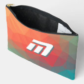 À Accessoires Pochette initiale abstraite géométrique vibrante (Ouvrir)