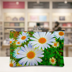 À Accessoires Pochette Marguerites Blanches