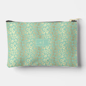 À Accessoires Pochette Monogramme Imprimée Léopard Vert Menthe F (Verso)