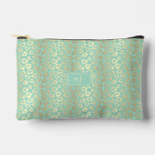 À Accessoires Pochette Monogramme Imprimée Léopard Vert Menthe F (Recto)