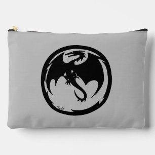 À Accessoires Pochette noire Dragon gris