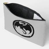 À Accessoires Pochette noire Dragon gris (Ouvrir)