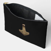 À Accessoires Pochette noire Gold Thor Hammer (Ouvrir)
