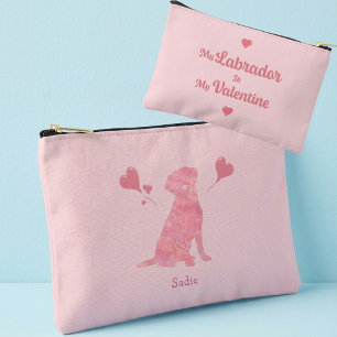 À Accessoires Pochette personnalisée rose pastel pour la Saint-V
