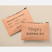 À Accessoires Pochette pour trousse personnalisée pour l'asthme 