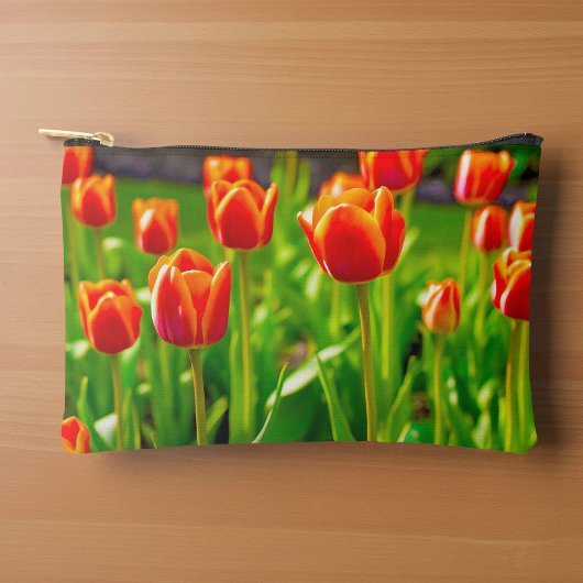 À Accessoires Pochette Tulipes Rouges