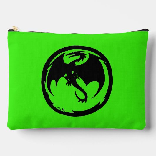 À Accessoires Pochette verte Black Dragon (Recto)