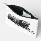 À Accessoires Pochette zip point rétro (Ouvrir)