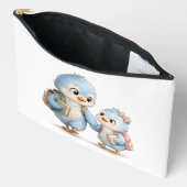 À Accessoires Pochette zippée Accessoire Oiseau Bleu (Ouvrir)