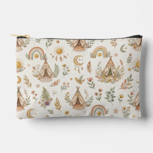 À Accessoires Pochette zippee multi-usage arc-en-ciel aquarelle