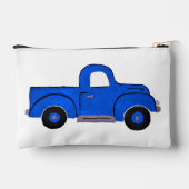 À Accessoires Pochette zippée multifonction de camion bleu peint (Verso)
