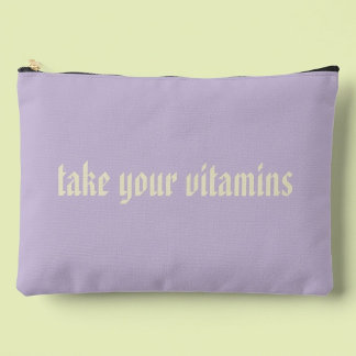À Accessoires Prenez Vos Vitamines Pochette Gothique Pastel Viol