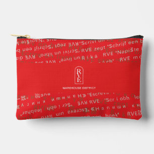 À Accessoires RVE DIT : "Écrire Un Livre" Petite Pochette (Rouge