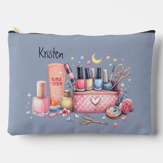 À Accessoires Temps Pour Une Grande Pochette D'Accessoire Manucu (Recto)