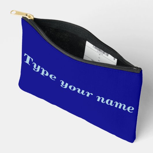 À Accessoires Votre nom sur pochette bleue (Ouvrir)