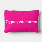 À Accessoires Votre nom sur pochette rose (Recto)