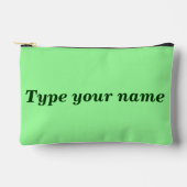 À Accessoires Votre nom sur pochette vert clair (Recto)