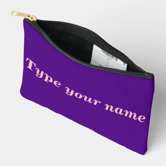 À Accessoires Votre nom sur pochette violette (Ouvrir)