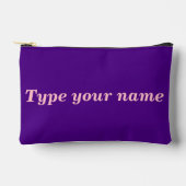 À Accessoires Votre nom sur pochette violette (Recto)