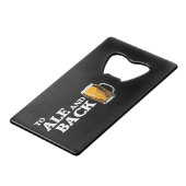 À Ale Et À Back - Citation De L'Amateur De Bière (Devant Angle)