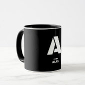 A (Alfa) NAVO fonetisch alfabet & morse code Mok (Voorkant links)