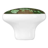 "A APPET A DAY"/CLUSTER VAN APPLES KERAMISCHE KNOP (Zijkant)