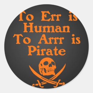 À Arrr Est Pirate Stickers