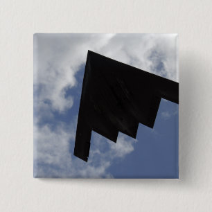 A B-2-spiriën tijdens de vlucht Vierkante Button 5,1 Cm