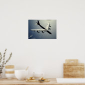 A B-52 Stratofort tijdens vlucht 2 Poster (Keuken)