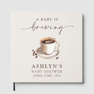 A Baby is Brewing Baby Shower Guest Book Gastenboek