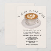 A Baby is Brewing Baby Shower Invitation (Devant / Derrière)