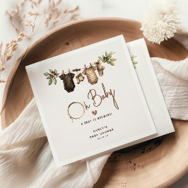 A Baby is Brewing' Coffee Baby Shower Servet