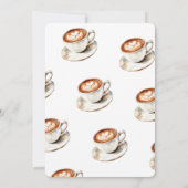 A Baby is Brewing Coffee Theme Baby Shower Kaart (Achterkant)