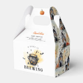 A Baby is Brewing Halloween Cauldron Baby Shower Bedankdoosjes (Achterkant)