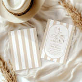 A Baby is Brewing Hand Drawn Baby Shower Kaart