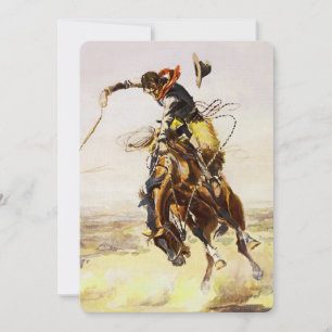 "A Bad Hoss" van Charles M Russell Kaart