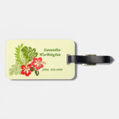 À Bagage Aloha étiquette personnalisée (Dos horizontal)