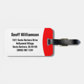 À Bagage Arrêter Mains d'avertissement nommé étiquette de b (Dos horizontal)