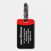 À Bagage Arrêter Mains d'avertissement nommé étiquette de b (Dos Vertical)