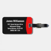 À Bagage Arrêter Mains d'avertissement nommé étiquette de b (Dos horizontal)