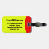 À Bagage Arrêter Mains d'avertissement nommé étiquette de b (Dos horizontal)