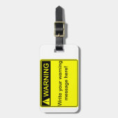 À Bagage Avertissement ! - Créez votre étiquette de mise en (Devant Vertical)