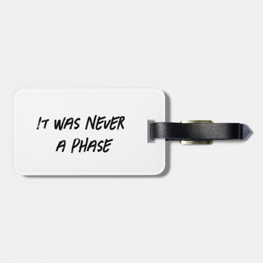 À Bagage Ce n'était pas une phase Emo Hérisson étiquette de (Dos horizontal)