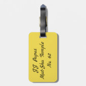 À BAGAGE CUSTOMISEZ VOTRE ÉTIQUETTE DE SAC (Dos Vertical)