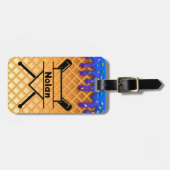 À Bagage Déchets de crème glacée de baseball étiquette de s (Devant horizontal)